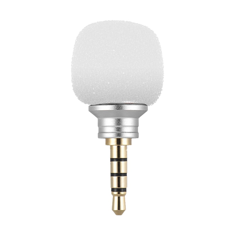 Spash 3.5mm jack mini rundstrålende mikrofon bærbar liten mikrofon for opptaker mobiltelefon smarttelefon android telefon