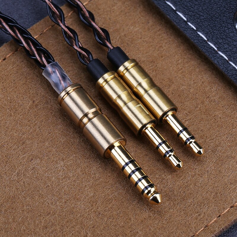 Openheart 8 Core Kabel Voor Hoofdtelefoon 1 Naar 2 Jack 3.5/2.5/4.4Mm Balans Upgrade Vervanging Silver kabels 1.4M Persoonlijkheid: 4.4Balance to 3.5