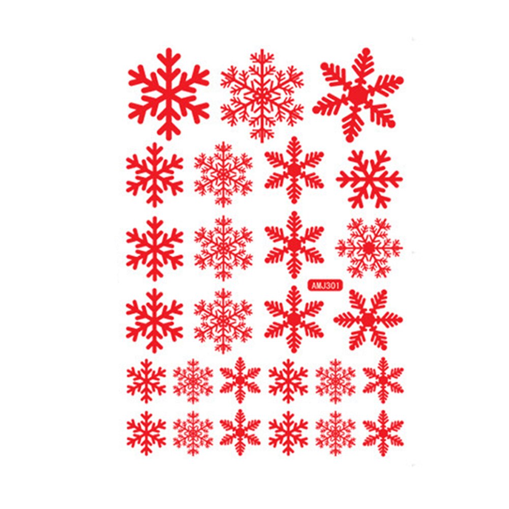 Reusable Static Electricity Snowflake Stickers Glass Window Kids Room Christmas Wall Decals Decoration Year 66CY