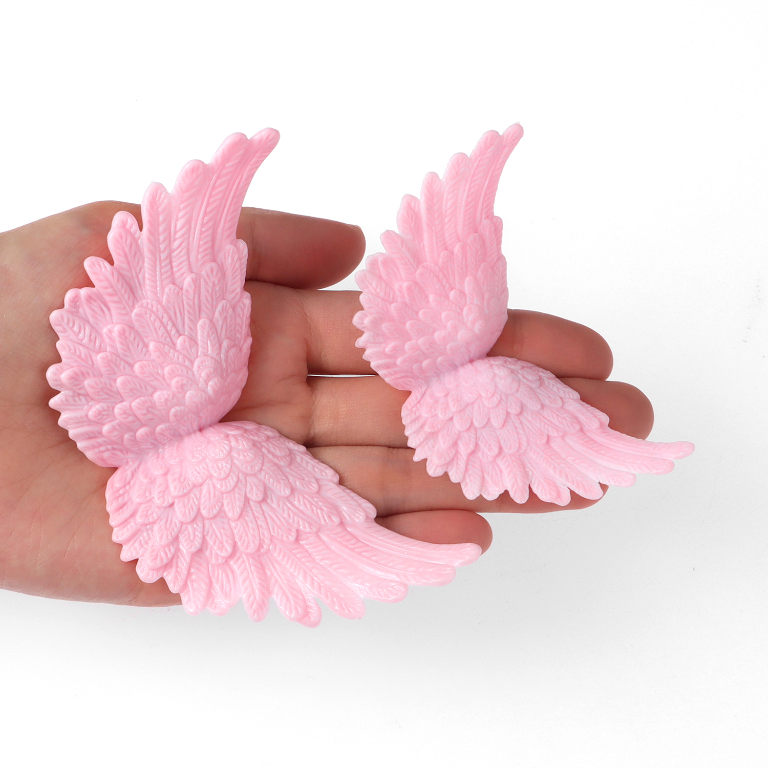 6pcs/lot Angel Wing Resin Cake Topper For Wedding Birthday Party Baking Dessert Valentine's Day Cake Top Decoration Supplies