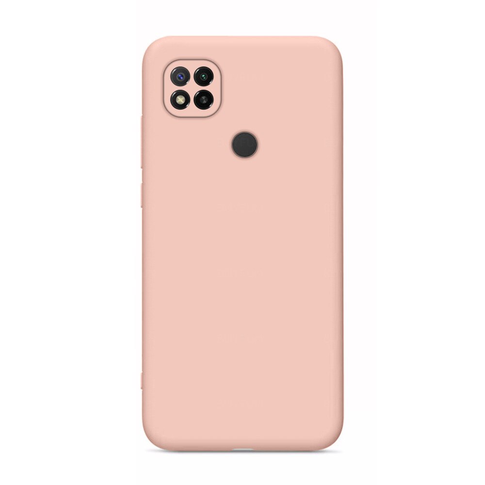 360 cassa del telefono di silicone liquido Xiomi Redmi 9C soft cover per Xiaomi Redmi 9C 9 C redmi9 c redmi9c 6.53 ''Macchina fotografica di protezione coque: redmi 9 / light pink