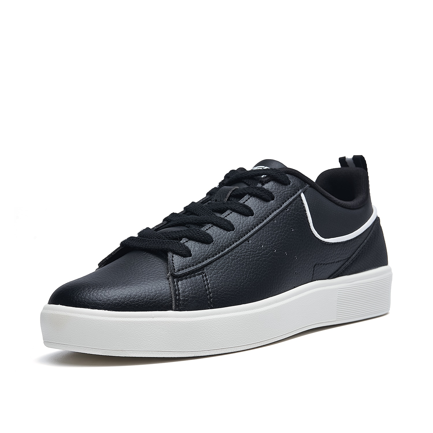 Xtep Men's Shoes Students Leisure Sports Street Skate White Shoes Stylish Sport Shoes Sneaker Street Lovers 979319310118: black / 43