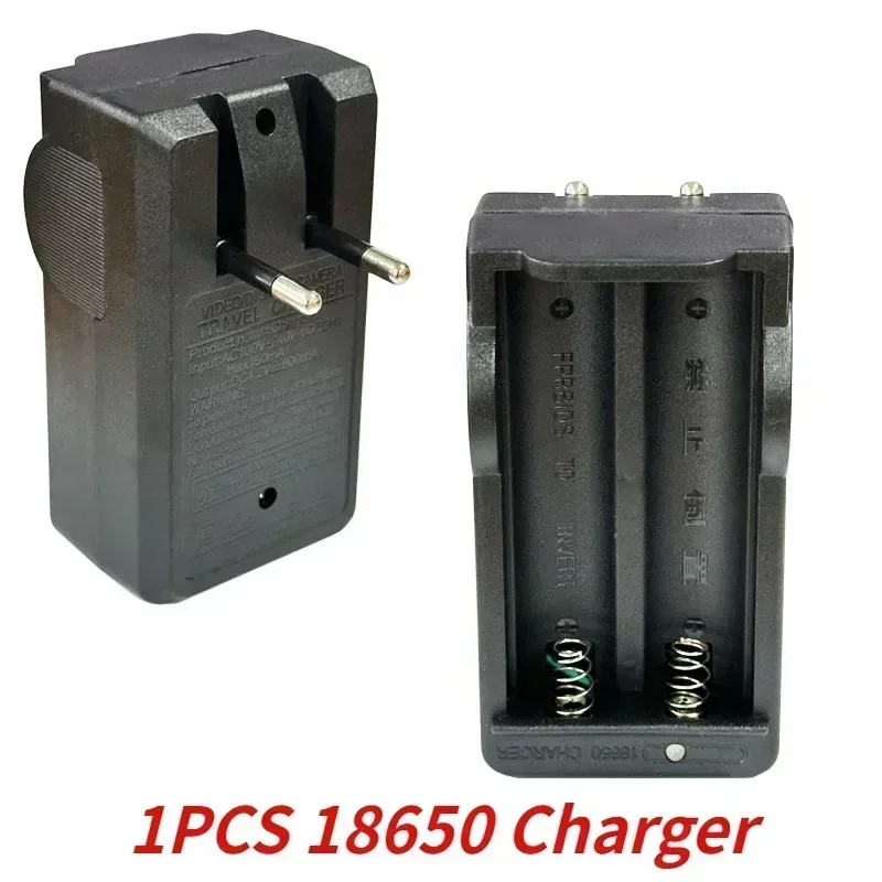 100% Original 18650 3.7V 8800mAh Rechargeable Lithium Battery with 10A Discharge, Suitable for 18650 Battery+charger: Orange