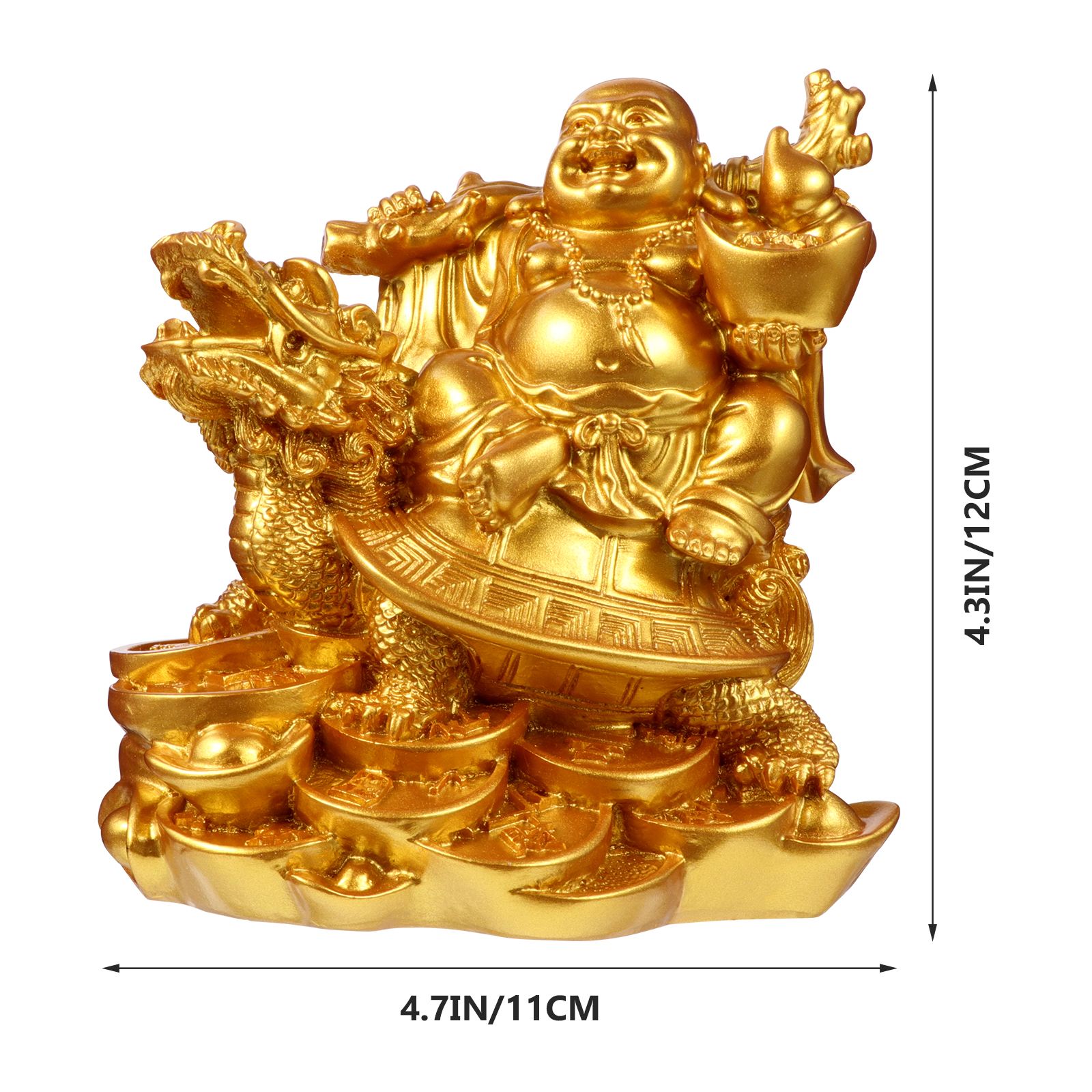 1Pc Lachende Boeddha Duurzaam Welvaart Lachende Boeddha Maitreya Boeddha Sculptuur Feng Shui Boeddha Kantoor Kamer Thuis