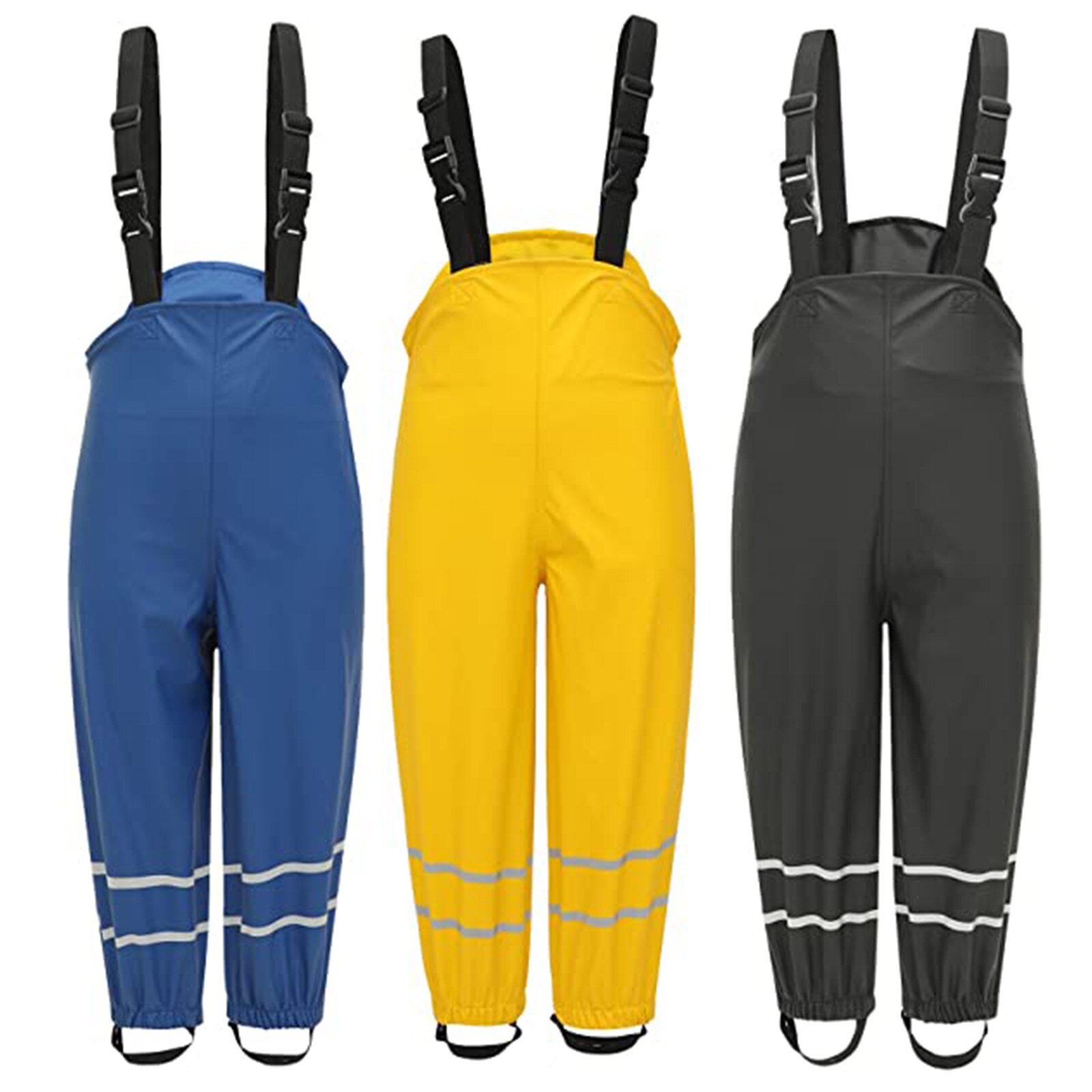 Hosenträger regen hosen Kleinkind Kinder Jungen Mädchen Regen Latzhose Winddicht Wasserdicht Schlamm Overall Kleidung Verstellbaren riemen Hosen