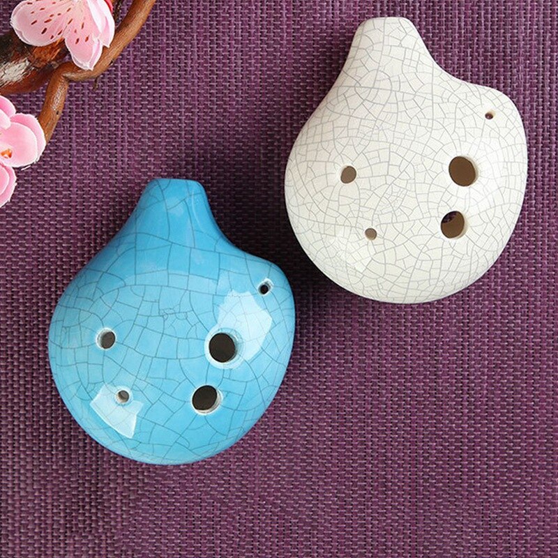 Harmonie 6 Gaten Sopraan C Keramische Ocarina - Dexterous, Te Leren, goed Voor Beginner & Grote Crack