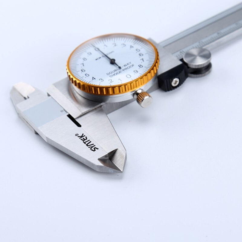 0-150mm Dial Calipers 6 Inch Stainless Steel Dial vernier caliper Shock-proof Vernier Caliper 0.01mm Metric Gauge Measuring Tool