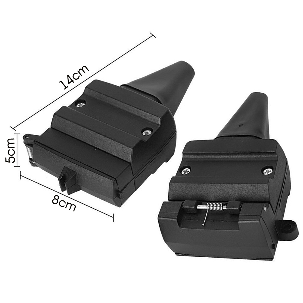 2Pcs 12 Pin Platte Trailer Socket Plug Set Connector Vrouwelijke &amp; Mannelijke Boot Caravan Camper Trailer Connector Adapter Socket plug