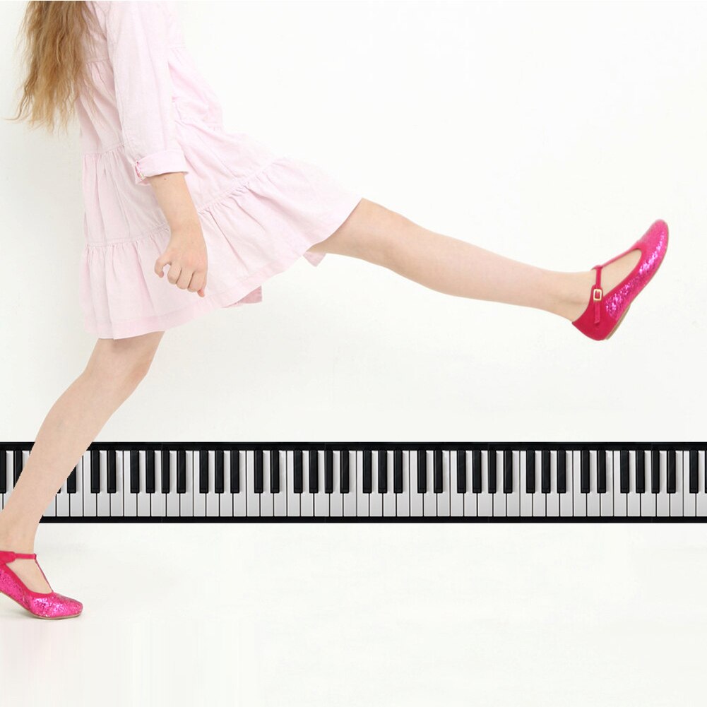 200cm 3D Black White Piano Key Adhesive Waist Lines Wall Border Stickers Wall Art Decal Decor For Hallway Bedroom Living Room
