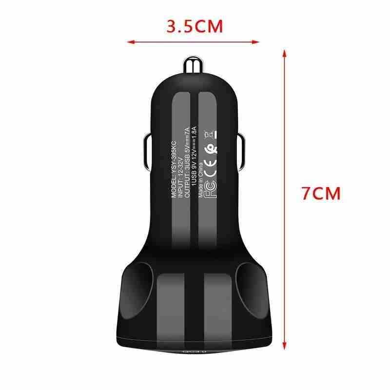 Universele 3 Poorten Usb Car Charger Met Led Display Sigaret Opladen Multifunctionele Charger Aansteker Auto Mobilephone Adapter H4Y6