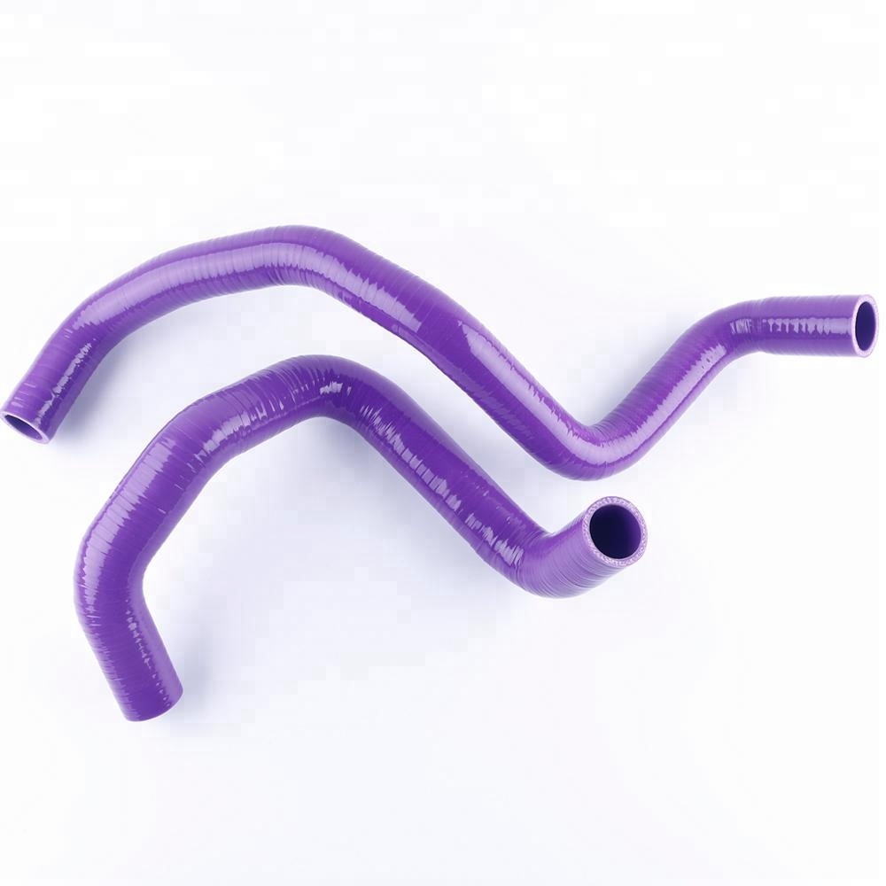 per 2000-2005 TOYOTA CELICA GT/ GT-S/ ZZ T230 turbo tubo del radiatore in silicone tubo del liquido di raffreddamento 2 pz 2001 2002 2003 2004: Viola