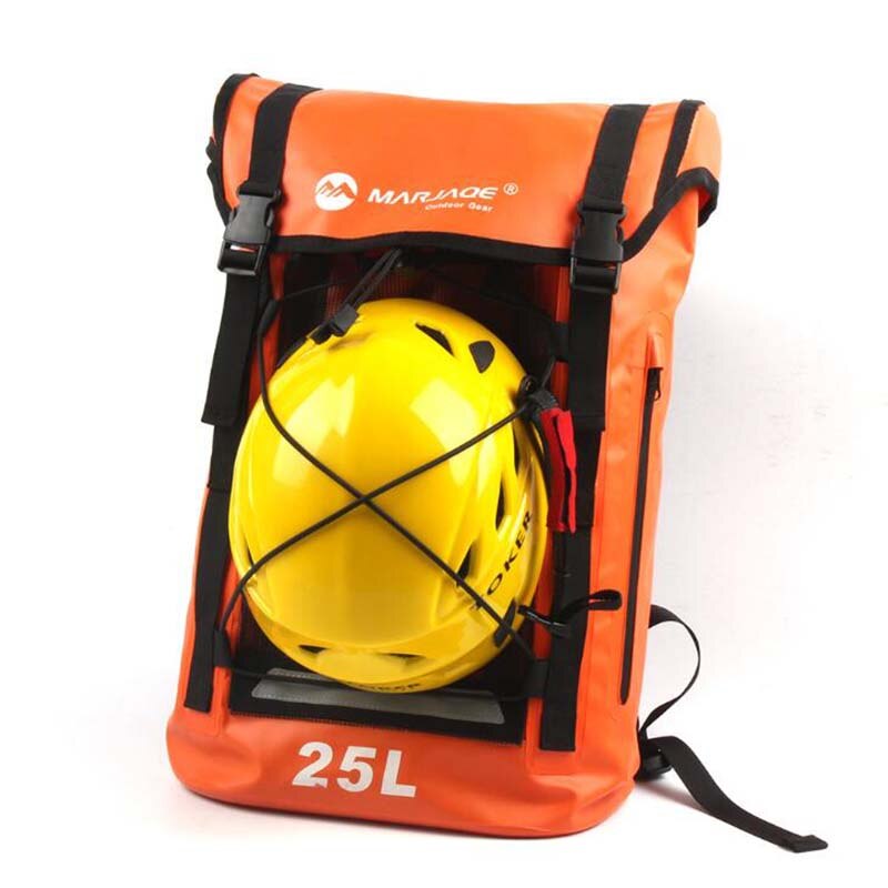 Pvc waterdichte droge tas 25l reflecties outdoor duiken opvouwbare strand zwemtas raften wandelen reizen oceaan rugzak