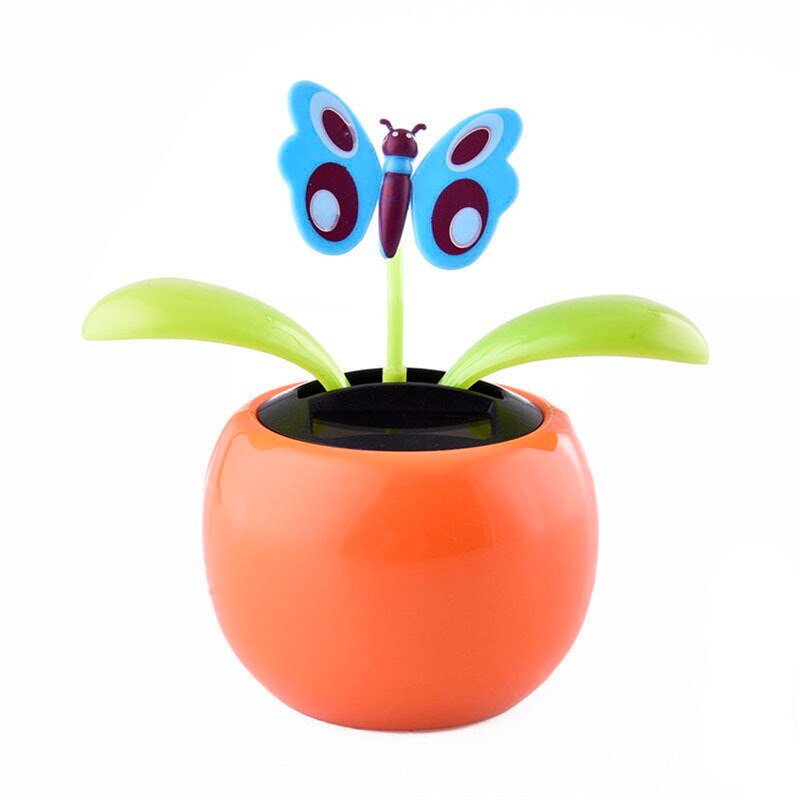 Solar Power Flip Flap Flower Sunflower Rose For Car Swing Dancing Flower Toy Car Interior Ornaments Car-Styling
