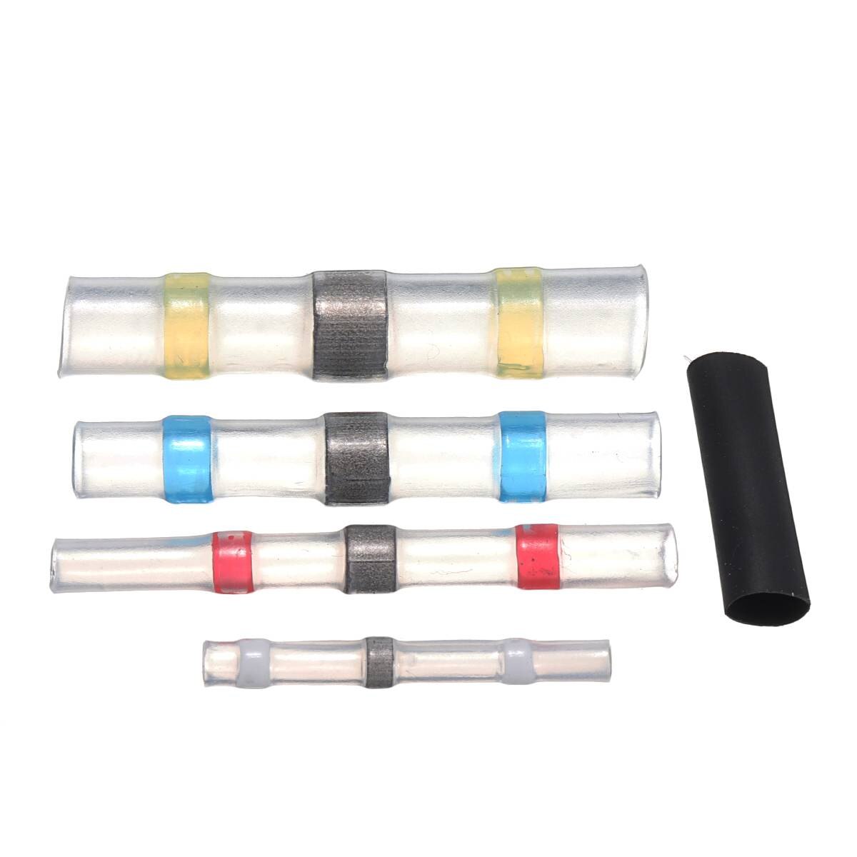 250 Pcs Waterdichte Afdichting Krimpkous Soldeer Connector Krimp Soldeer Mouwen Krimpkous Kit Draad Splice Connector