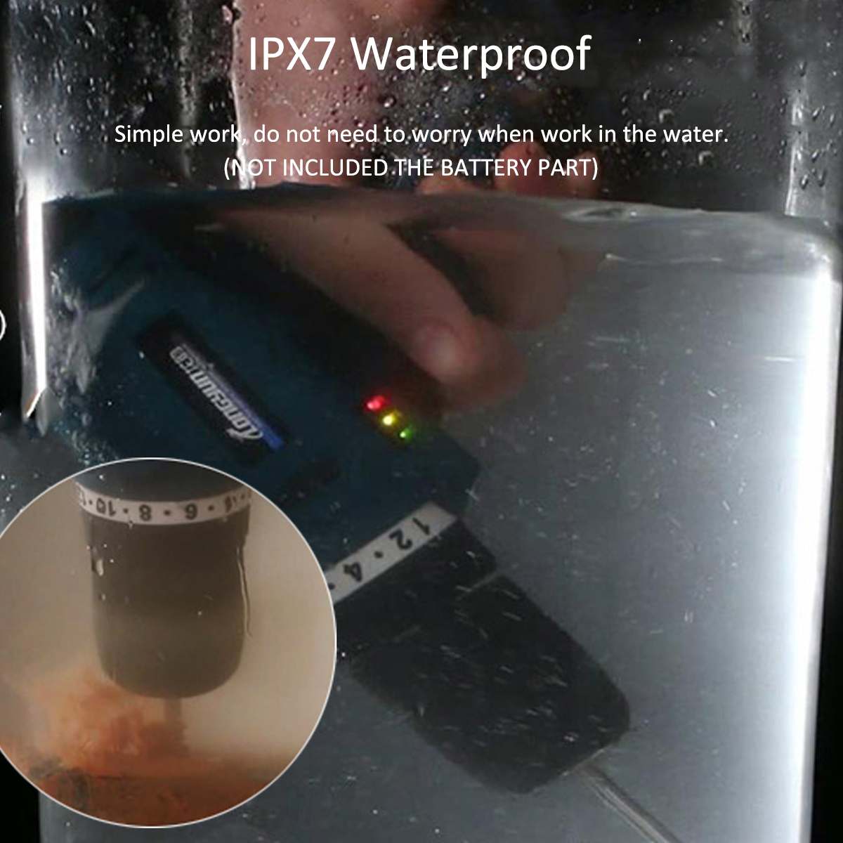 Rechargable Electric Drill Cordless Screwdriver Two-speed Adjustable Cordless Drill Electric Screwdriver Drill With 2 Battery