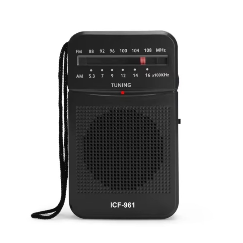 AM FM Pocket Radio,2 x AA Battery Operated Transistor Radio with Loudspeaker, Headphone Jack, Radio for Indoor, Outdoor Use