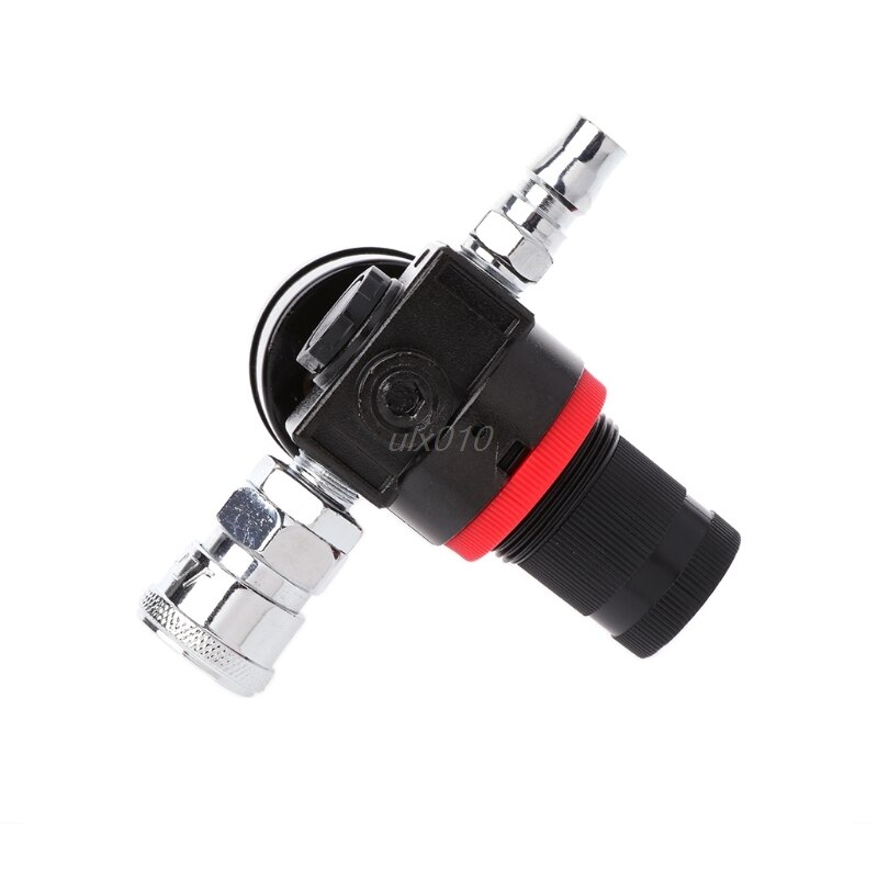 1/4" HVLP Spray Gun Air Regulator w/Pressure Gauge Diaphragm Control Auto Paint G03 Whosale