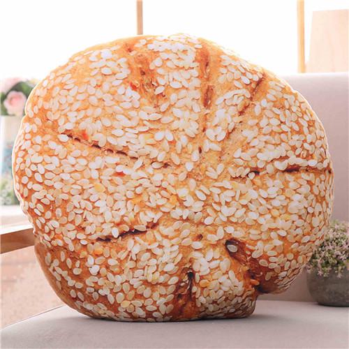 50 cm Simulatie Boter Brood Vlees Floss Sesam Kussens Levensechte Voedsel Pluche Croissant Donuts Snack Decoratie Rugleuning Kussen: 14