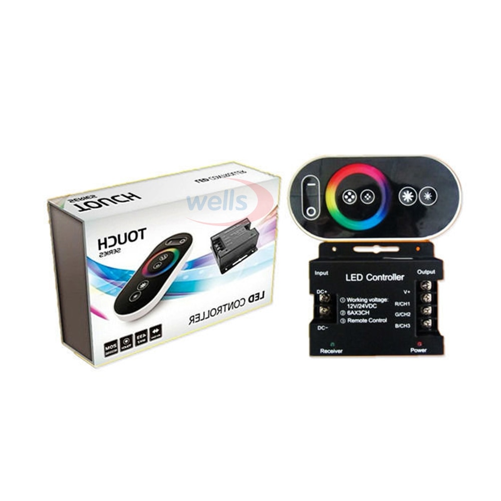 Freies 18A RF Fern Wireless-LED Touch Pad Panel Controller für 5050 RGB LED streifen Licht lampe, DC12-24V