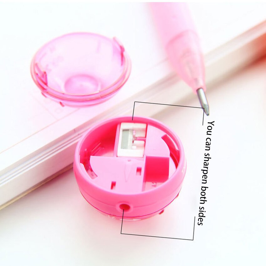 Plastic Lead Pointer Pencil Sharpener Double Hole Pencil-Lead Sharpener Art Drawing Tool for Adults,Teens,Artists