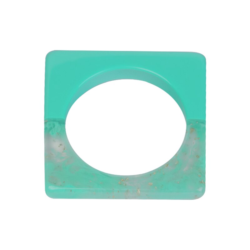 Pulseira vintage de resina, bracelete quadrado para mulheres, joias da moda, acrílico, geométrica, grande, para festa, pulseira para meninas: color-8