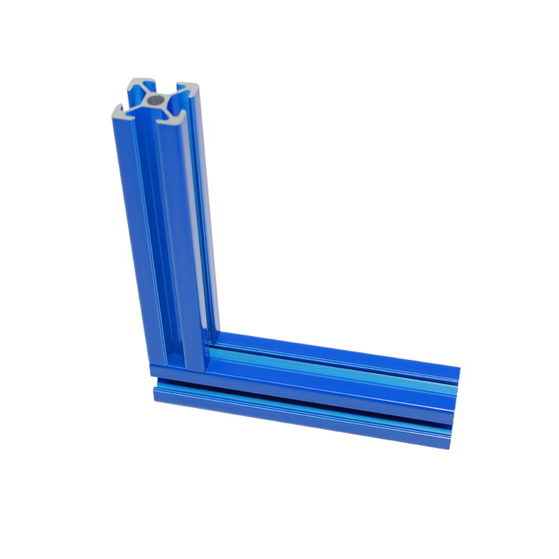 4pz 2020 T-fessura Profilo in Alluminio 100-1000MM 2020 standard Europeo spray Blu Profilo in Alluminio 20X20 Stampante 3D in Lega di Alluminio