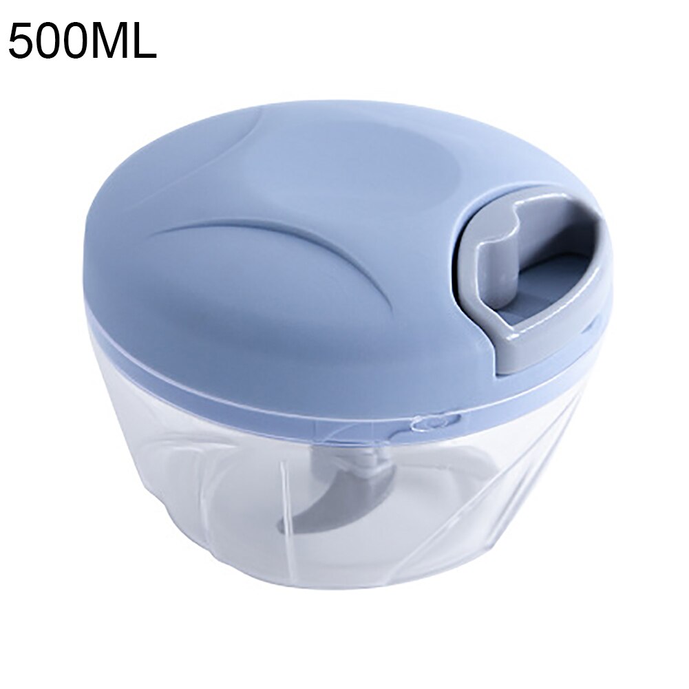 500/900ml Kitchen Manual Vegetable Garlic Cutter Chopper Meat Mincer Slicer: 500ml