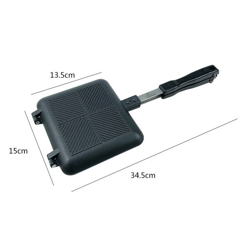 Grilled Sandwich Panini Maker Nonstick Pancakes Baking Frying Pan GR55