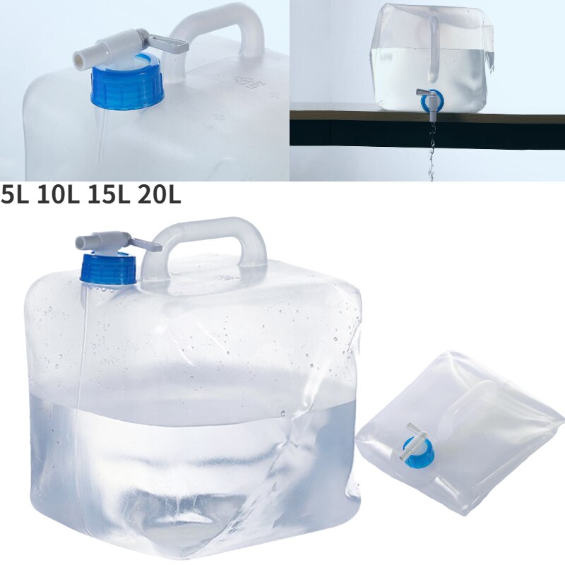 5/10/15/20L Collapsible Water Storage Container Outdoor Hiking Fishing Camping Foldable Drinking Bag Water Tank Bucket