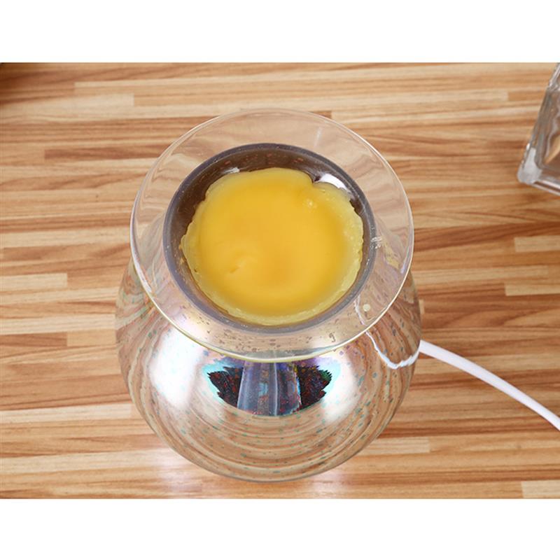 Electric Aromatherapy Lamp 3D Glass Aromatherapy Diffuser Wax Melt Warmer Glass Candle Lamp For Home Office Bedroom
