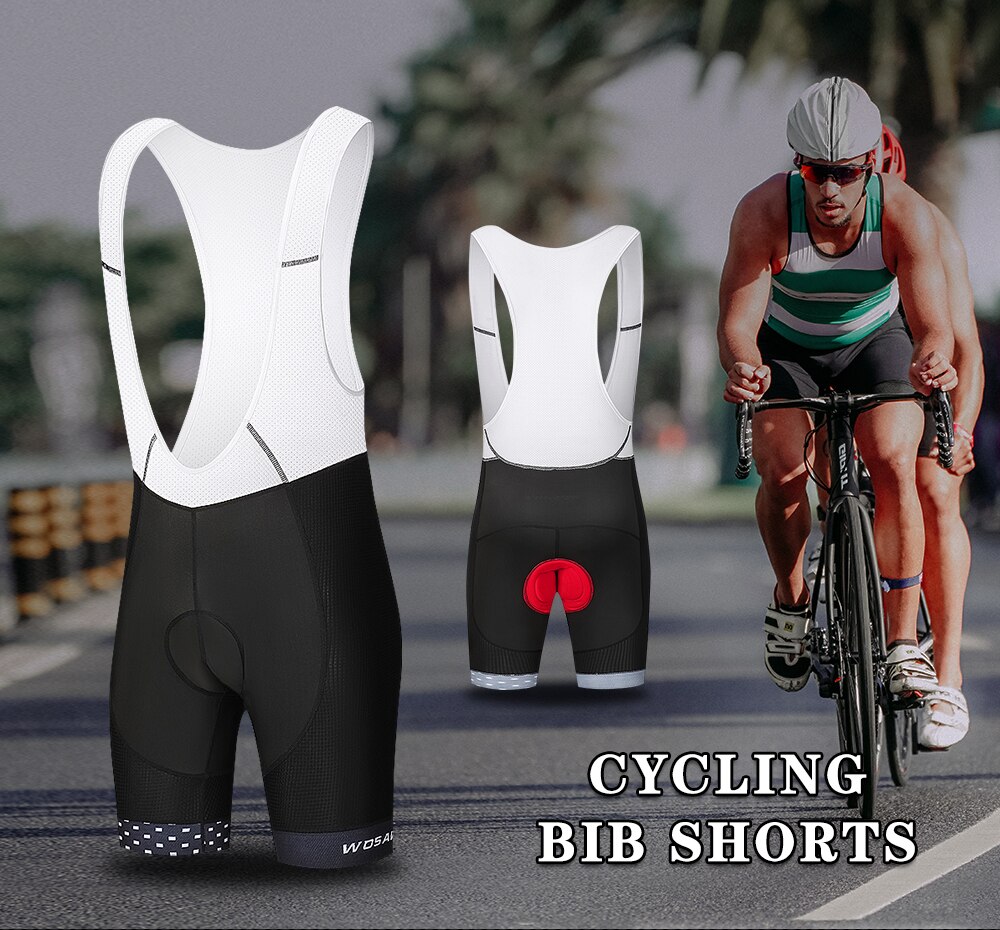WOSAWE – cuissard de cyclisme pour hommes, respirant, , résistant aux chocs, avec coussin en Gel 3D, collant pour vtt