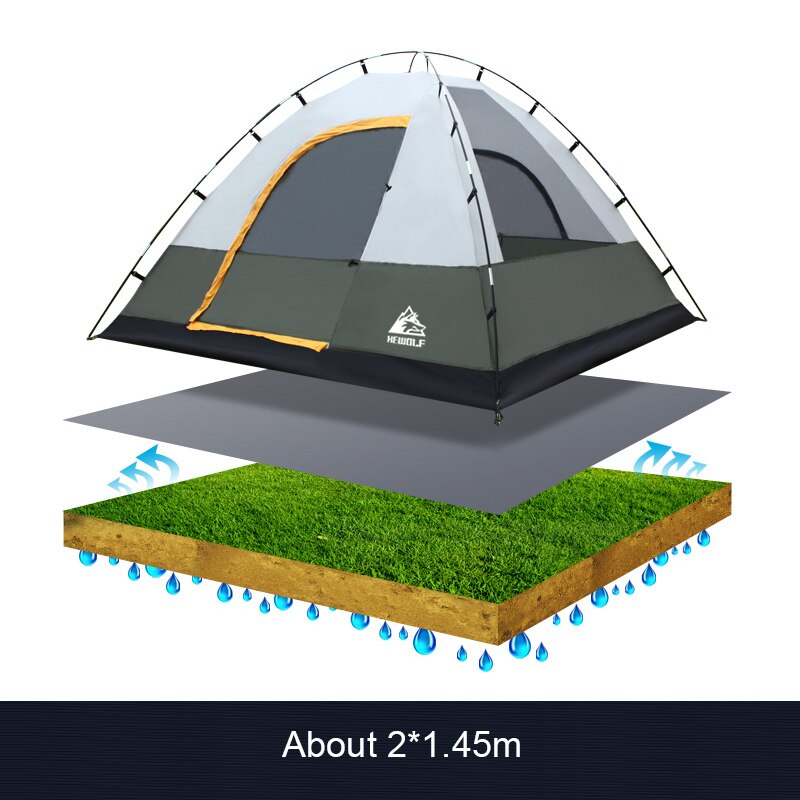 Hewolf oxford vandtæt telt floor saver måtte picnic grillmåtte vandreture sand strand hvile camping presenning telt madras