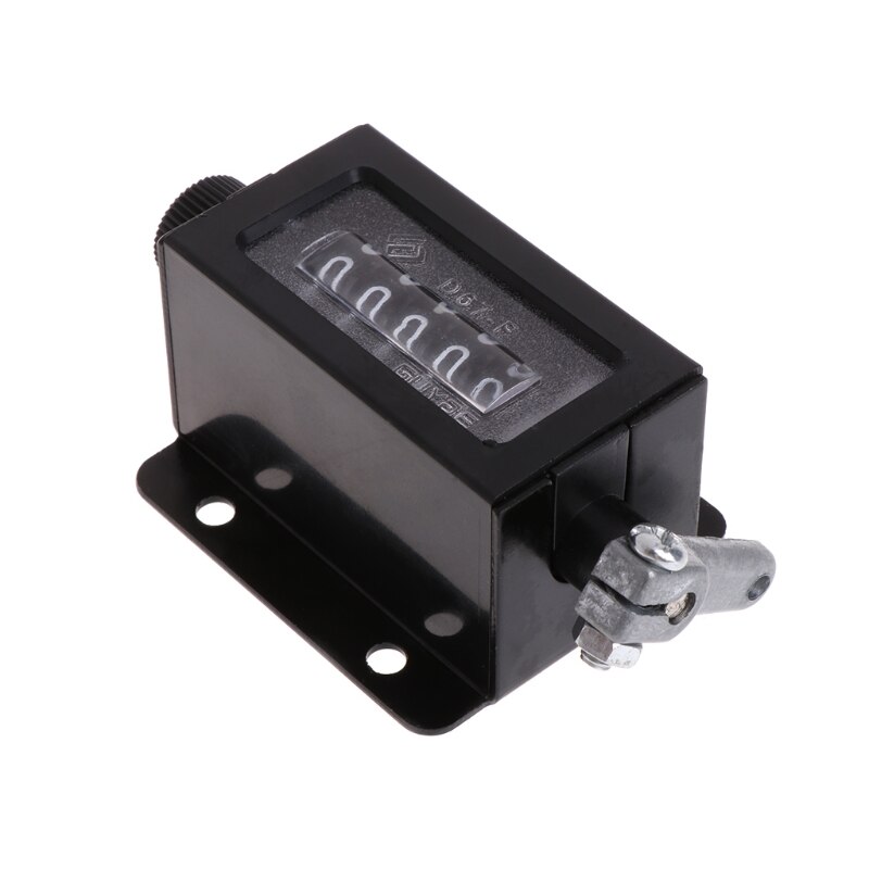 D67-F 5 Digits Mechanical Pull Stroke Counter Black Casing Resettable