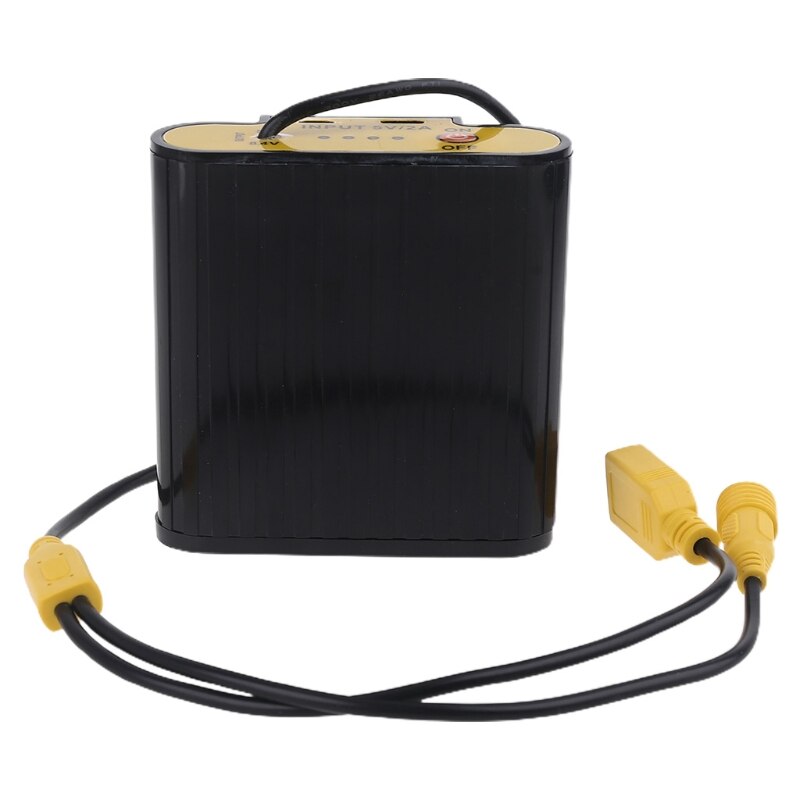 Diy 4X18650 Batterij Case Box 8.4V 5.5X2.1Mm Dc Usb 5V Uitgang Oplader Power supply Voor Fiets Led Koplamp Mobiele Gps