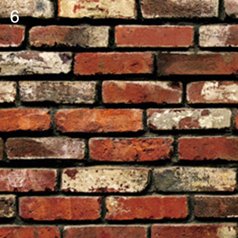 Brick Effect Self-adhesive Wall Sticker Decal Kitchen Bathroom Decor Retro Loft Wall Paper Home Decor Accessories