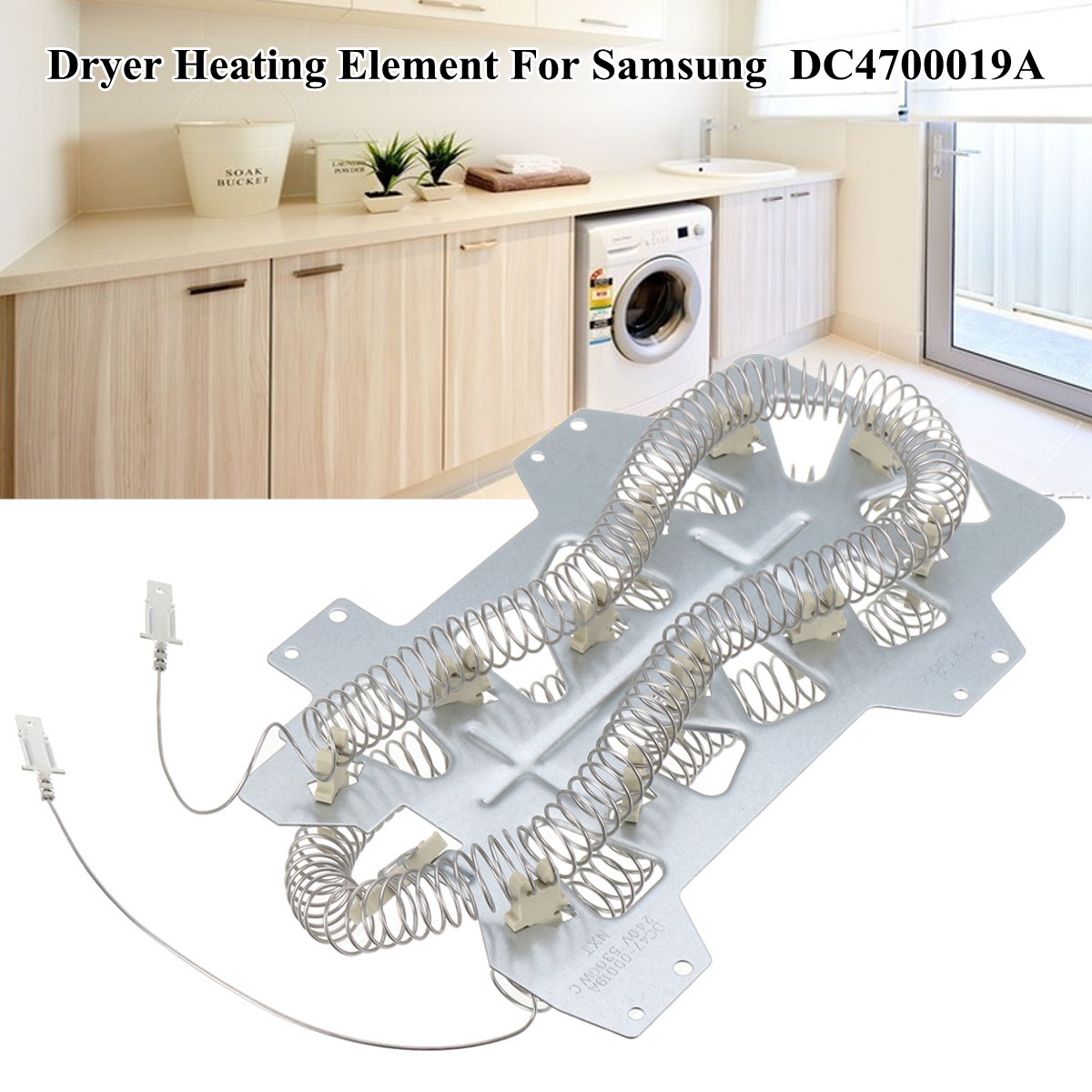 Dryer Heater Heating Element Replacement Kit 240V 5300WC for SAMSUNG DC4700019A DC47-00019A
