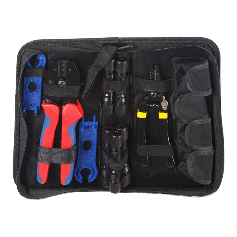 6 In 1 Afstriptang Hoge Hardheid Handmatige Professionele Kabel Connectors Solar Krimpgereedschap Set Terminal Carbon Staal Pv