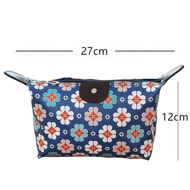 1PCs Wasserdichte Frauen Kosmetik Taschen Zipper Make-Up Tasche PU Telefon Münze Handtasche Tragbare Reise Schönheit Waschen Organizer Tasche Tasche