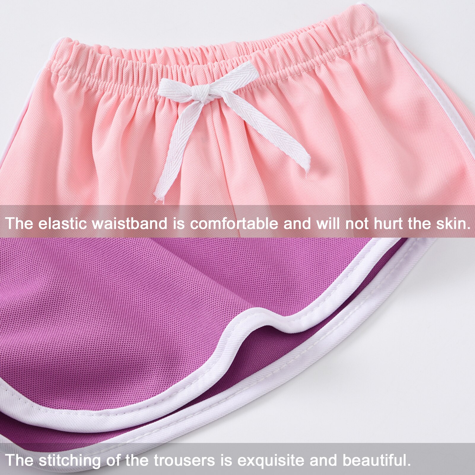 Shorts de plage pour enfants, pantalons de sport décontractés pour garçons et filles, culottes absorbant la transpiration imprimées, vêtements de natation quotidiens pour piscine, 4 pièces