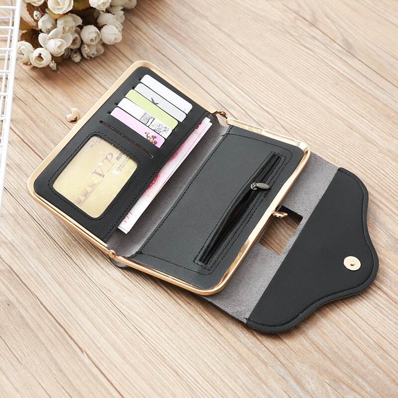 Women Crown Wallets Hasp Lady Purses Girls Moneybags Clutch Woman Handbag Wallet Cards ID Holder Long Purse Bags Billfold Clips