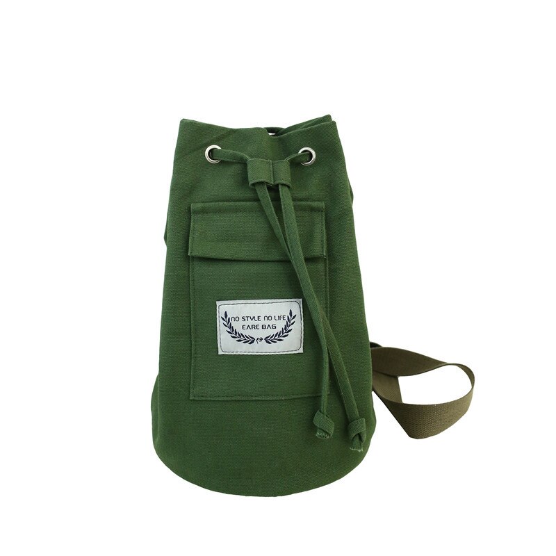 Unisex trekkoordtas heren canvas tas mobiele telefoon tas koreaanse crossbody tas voor dames dames schoudertas