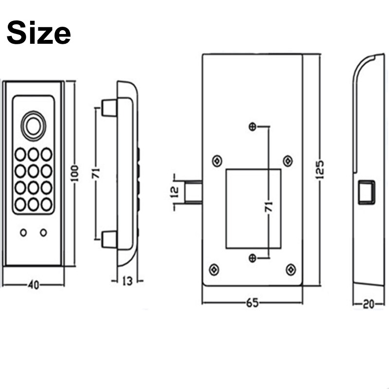Security Alarm Wood Door Stainless Steel Password Door Lock Electronic Password Cabinet Smart Lock Locker Hotel Lock File Lock