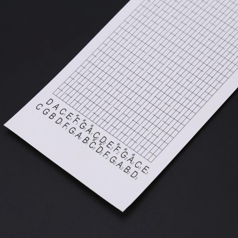10 Stks/set Lege Hand Papier Tape Strip Voor 30 Note Diy Hand Aangezwengeld Blank Crank Muziekdoos Diy Hand Aangezwengeld muziekdoos Componeren