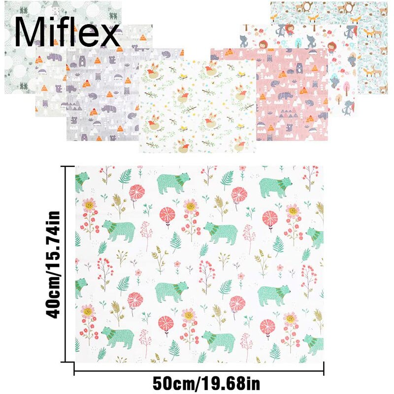 Miflex Craft Stof Quilten Pre-Cut Pleinen Naaien Fat Quarters Bundel Multi-color Katoen Stof Patchwork 8 Stuks