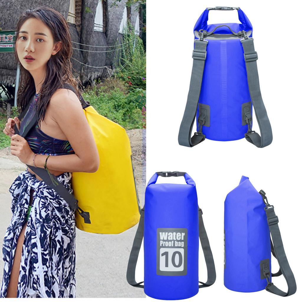 Waterproof Dry Bag Backpack Camping Kayak Roll Top Sack Shoulder Pack