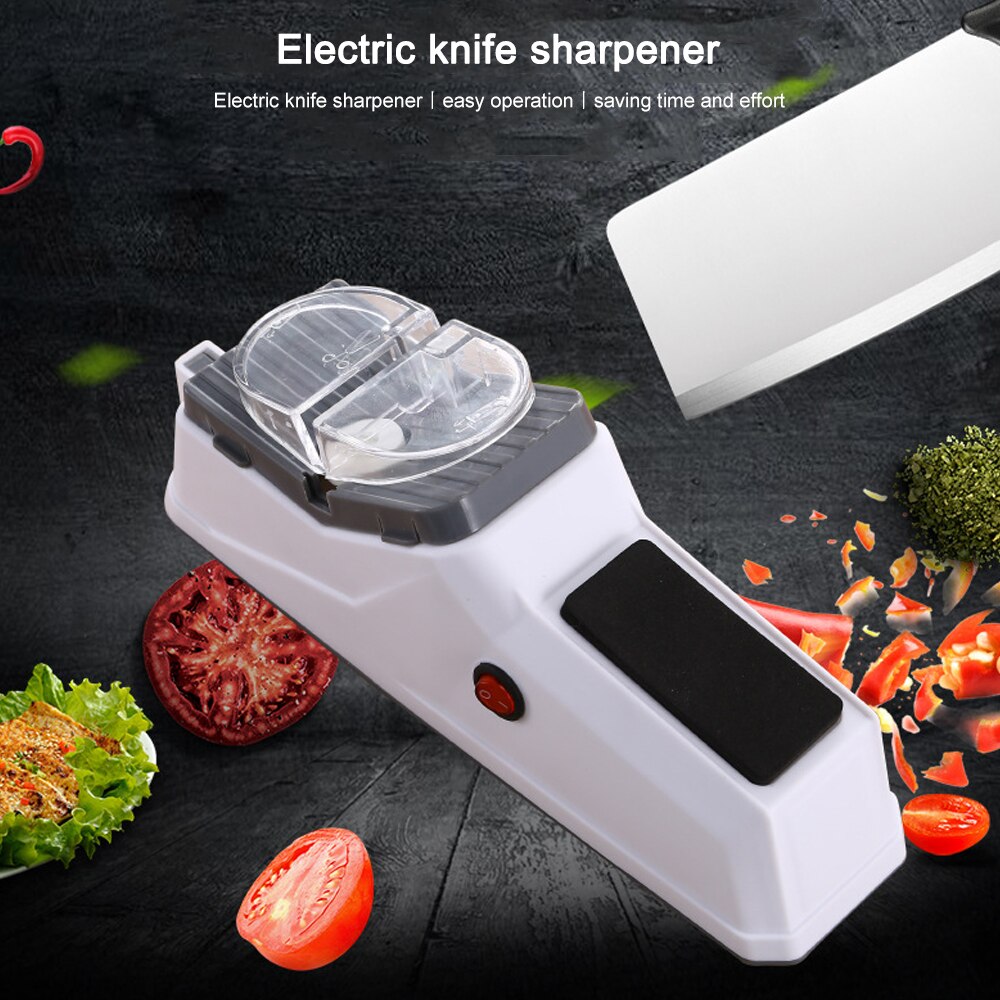 Multifunctional Knife Sharpener Medium-Grinding Sharpener Tungsten Diamond Kitchen Tool Electric Knife Sharpener