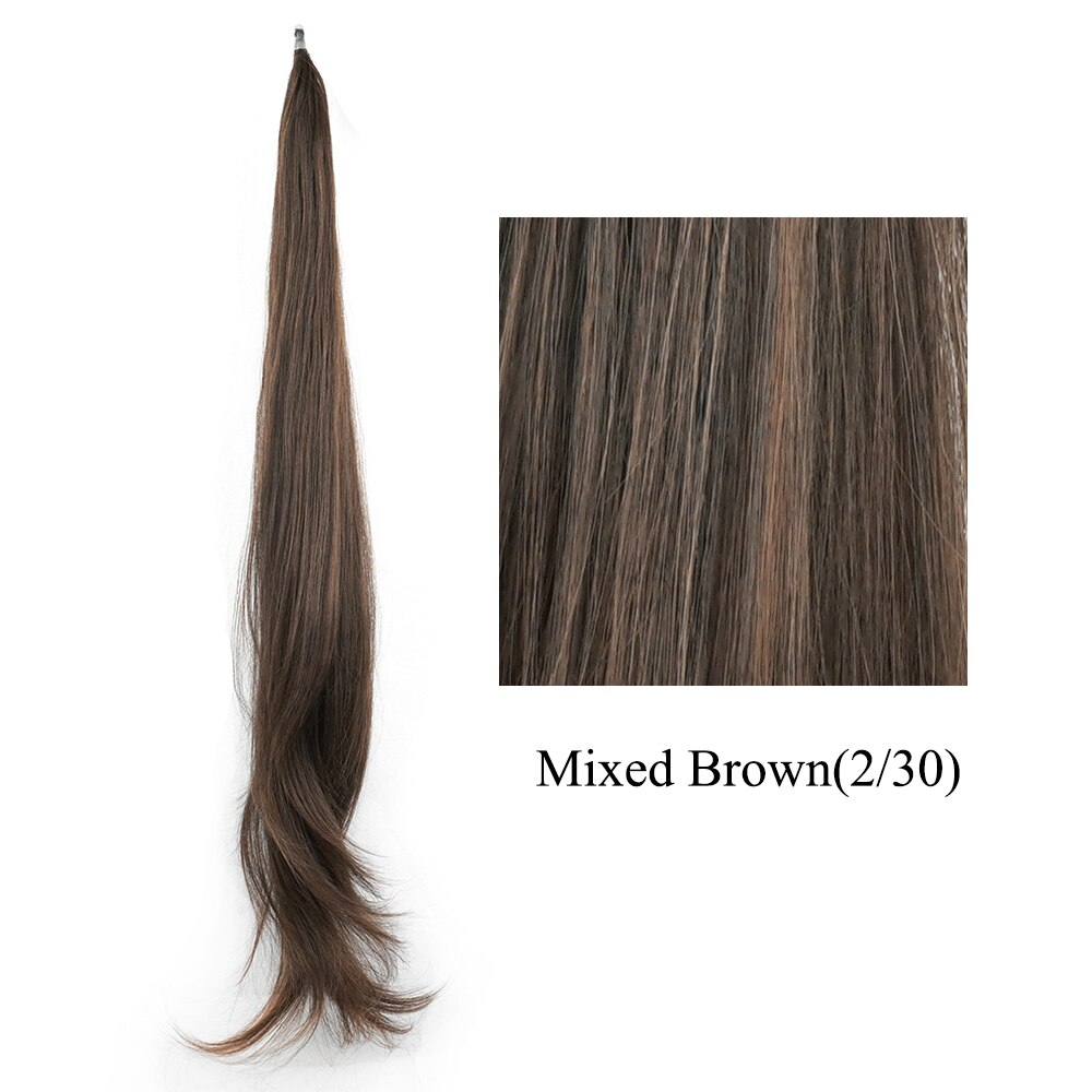 Soowee Lange geschichtete Pferdeschwanz-Kunsthaarverlängerung, blonder Pferdeschwanz, flexibles Haar, Pferdeschwanz-Haarteile: T1B/4/30