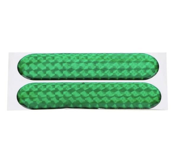 2 Stks/set Auto Deur Reflecterende Sticker Waarschuwingstape Auto Reflecterende Stickers Reflecterende Strips 4 Kleuren Veiligheidsmerk Auto-Styling: green