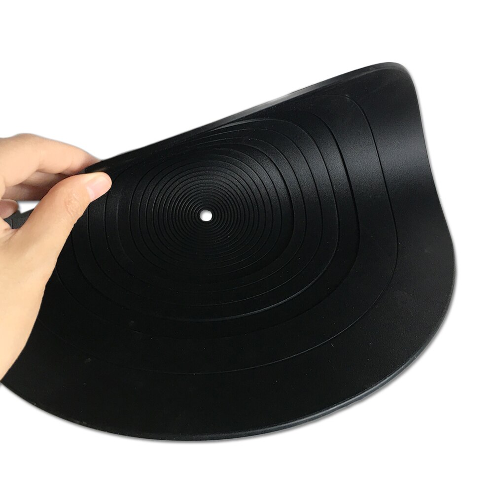 Tappetino antiscivolo LP in gomma antivibrante in Silicone da 12 ''LP per giradischi fonografo spessore vinile 3MM tappetino piatto morbido LP