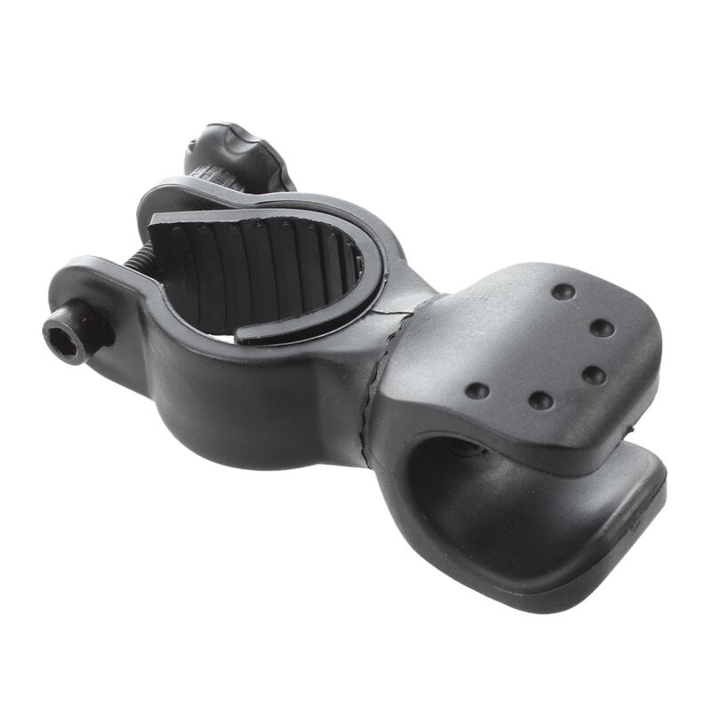 Bicycle Bike Flashlight LED Torch Mount Holder Cycling Clip Clamp-Black